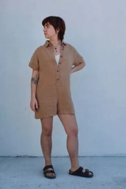 JungmavenStillwater Polo Romper - Coyote