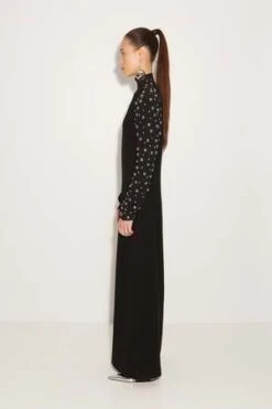 Simon MillerStudded Sculpty Dress - Black -CYNTHIA ROWLEY Sales Store Studded Sculpty Dress in Black 20231025224659 1