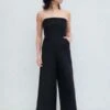 Rachel ComeySummons Jumpsuit - Black -CYNTHIA ROWLEY Sales Store Summons jumpsuit Black 20230315082608