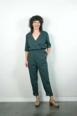 COKLUCHSuzanne Jumpsuit - Cilantro -CYNTHIA ROWLEY Sales Store Suzanne Jumpsuit Cilantro 20231005012312 2