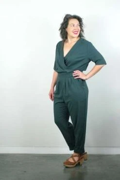 COKLUCHSuzanne Jumpsuit - Cilantro -CYNTHIA ROWLEY Sales Store Suzanne Jumpsuit Cilantro 20231005012313 3