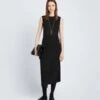 Proenza SchoulerT Shirt Wrap Dress - Black -CYNTHIA ROWLEY Sales Store T Shirt Wrap Dress Black 20230821181312