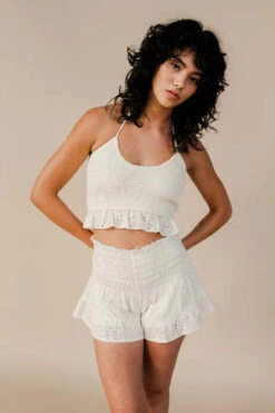 WINSTON WHITETOPANGA TOP - Pearl Ivory -CYNTHIA ROWLEY Sales Store TOPANGA TOP 20220421013622 2