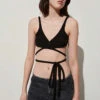 Rachel ComeyTiama Cotton Boucle Bralette - Black -CYNTHIA ROWLEY Sales Store Tiama Cotton Boucle Bralette in Black 20220406104803