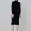 PureCashmere NYCTurtleneck Maxi Dress - Black -CYNTHIA ROWLEY Sales Store Turtleneck Maxi Dress Black 20230925214113