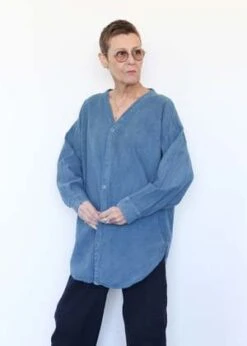 Wol HideTwill Button Down - Indigo