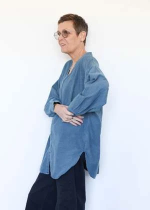 Wol HideTwill Button Down - Indigo 6 Wol HideTwill Button Down - Indigo - Image 6