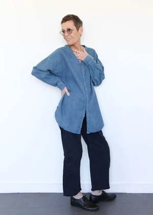 Wol HideTwill Button Down - Indigo 9 Wol HideTwill Button Down - Indigo - Image 9