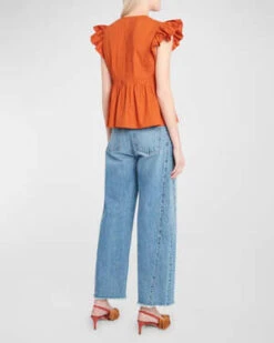 Ulla JohnsonLuise Top - Saffron 12 Ulla JohnsonLuise Top - Saffron -CYNTHIA ROWLEY Sales Store Ulla Johnson Luise Top Saffron 20231012225228