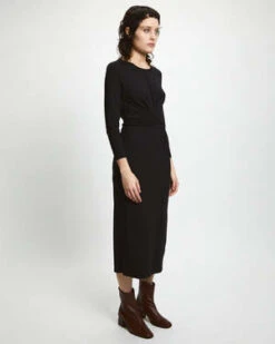 Rita RowVestido De Punto Walsh - Negro