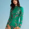 CYNTHIA ROWLEYVine Floral High Cut Wetsuit - Green Vine Floral -CYNTHIA ROWLEY Sales Store Vine Floral High Cut Wetsuit 20221013201955