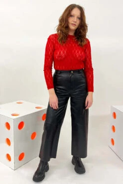 VivettaLace Jumpsuit - Red