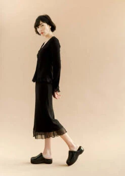 Bronze AgeWinona Rib Dress - Luna Rib Black -CYNTHIA ROWLEY Sales Store WINONA Rib Dress Luna Rib Black 20230927204820 2