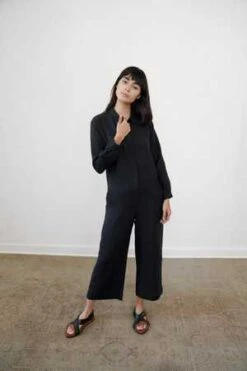Zii RopaWade Jumpsuit - Black -CYNTHIA ROWLEY Sales Store Wade Jumpsuit Black 20230913004916 3