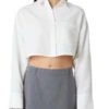 NIACropped Austin Button Up Shirt - White 14 NIACropped Austin Button Up Shirt - White -CYNTHIA ROWLEY Sales Store White Cropped Austin Button Up 20231003195616