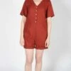 Birds Of North AmericaWoodhaunter Romper - Rust -CYNTHIA ROWLEY Sales Store Woodhaunter Romper Rust 20230713012416