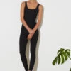 Year Of OursStretch Kristie Onesie - Black -CYNTHIA ROWLEY Sales Store Year of Ours Stretch Kristie Onesie Black 20230126151446