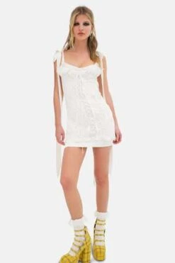 For Love & LemonsZahra Mini Dress - White -CYNTHIA ROWLEY Sales Store Zahra Mini Dress White 20231007021739 2