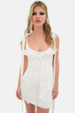 For Love & LemonsZahra Mini Dress - White