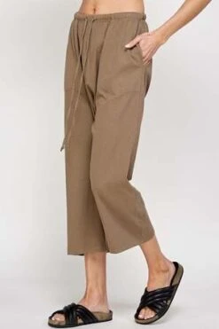 A MenteGarment Dye Cotton Drawstring Baggy Pants - Brown -CYNTHIA ROWLEY Sales Store a mente Garment dye cotton drawstring baggy pants brown 20221119014106