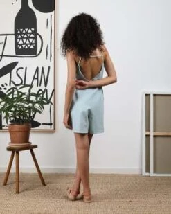 WemotoFlora Jumpsuit - Light Denim -CYNTHIA ROWLEY Sales Store flora jumpsuit 20230406181134 3