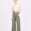 Nonchalant LabelFabi Wide Leg Pant - Olive -CYNTHIA ROWLEY Sales Store nonchalantlabel Fabi Wide Leg Pant Olive 20230119152002